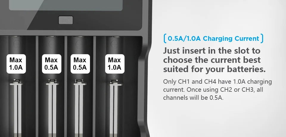 XTAR VC4 Зарядное устройство Универсальный ЖК-дисплей Экран Дисплей USB никель-металл-гидридный аккумулятор с никель-кадмиевый аккумулятор li-ion Батарея Зарядное устройство 18650 20700 21700 22650 18500 18700