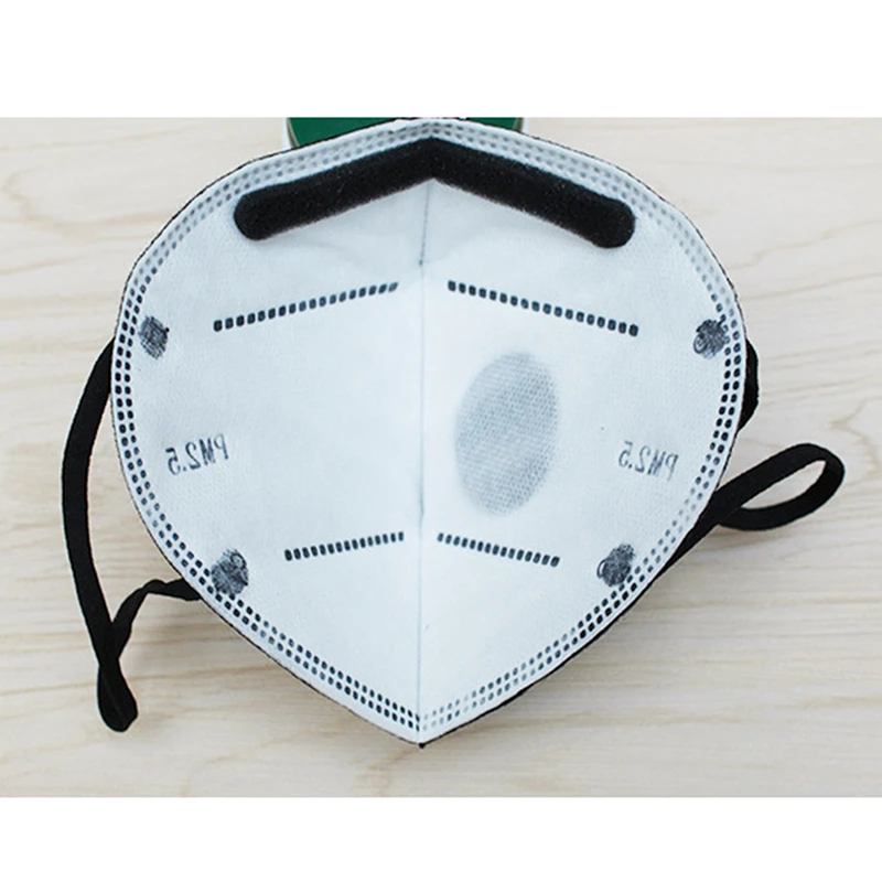 Пылезащитная маска PM2.5 с дыхательным клапаном 1 шт. для рта фильтром