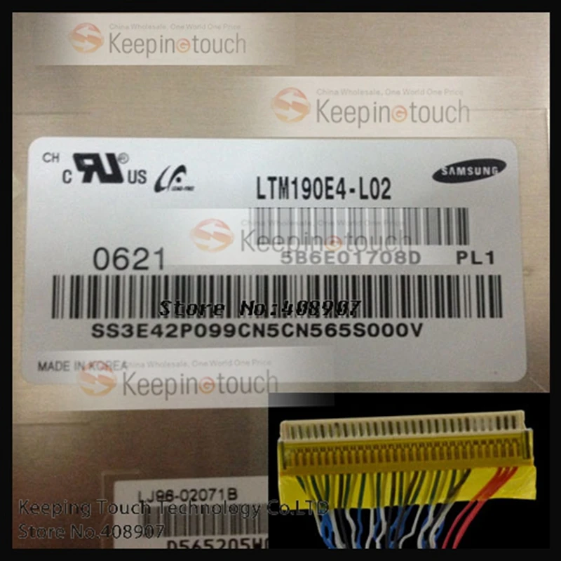 Для 19 "Samsung LTM190E4-L02 1280*1024 Note.int erfaces ЖК-дисплей экран сенсорная панель | Компьютеры