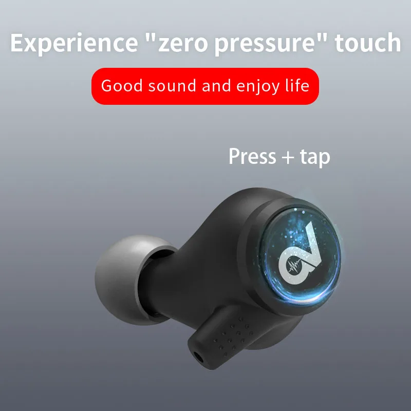 TWS наушники с зарядным чехлом наушники-вкладыши беспроводные Bluetooth приложением и
