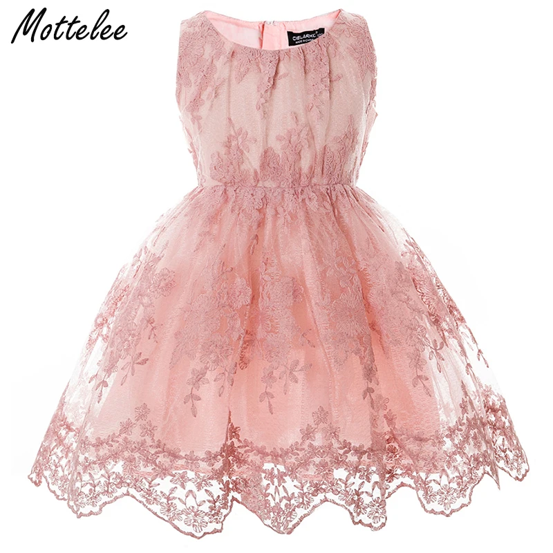 Girls Lace Dress Elegant Children Wedding Party Gown Pageant Baby Dresses Kids Flower Frock Princess Birthday Girl 2-7Year | Детская