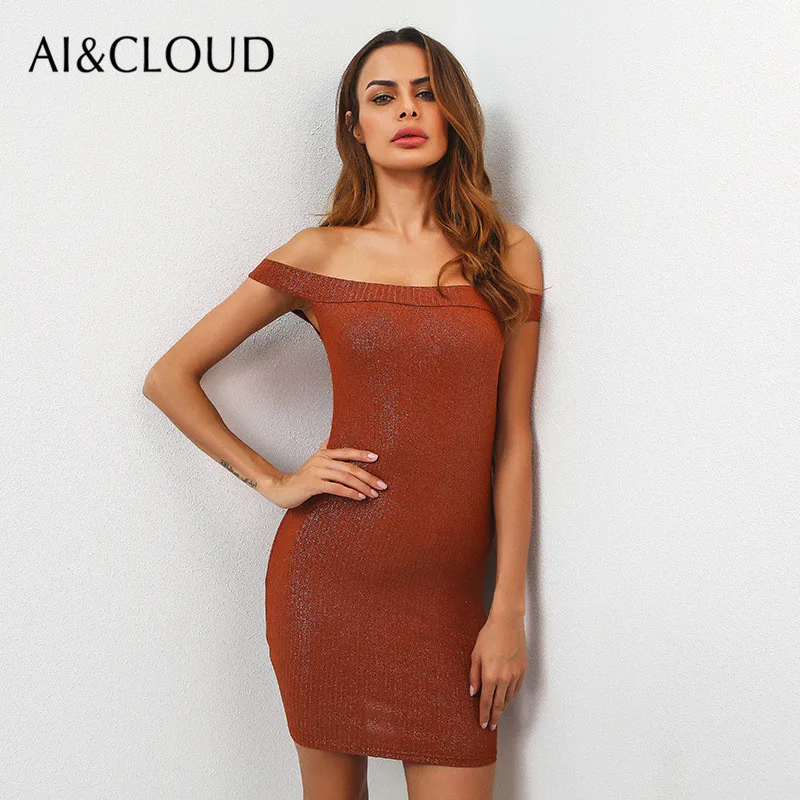 Ai & cloud 2017 женщин летняя повседневная одежда сексуальная shiny silver mini dress рукавов с