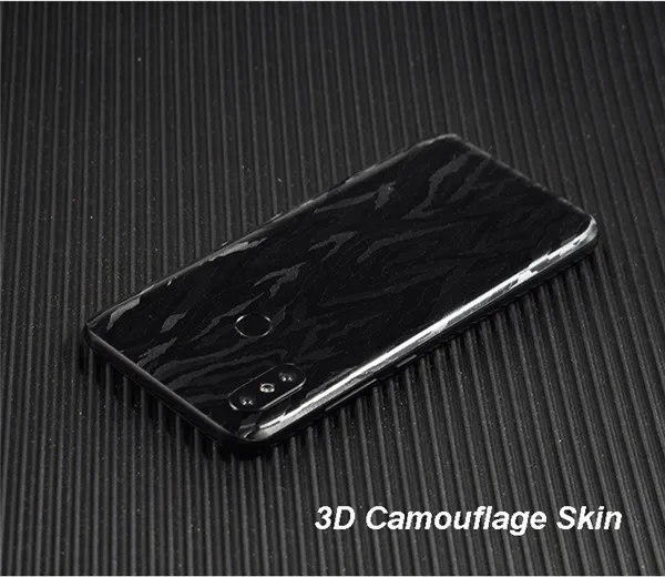 Camouflage Skin 3D углеродное волокно/кожа/дерево шкуры защитная задняя крышка телефона наклейка для XIAOMI Mi9 MIX3 Mi8 SE Redmi 6 Pro 5 Plus Note 7 - Цвет: Camouflage Skin