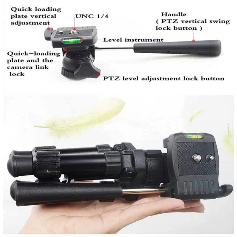 Мини штатив для макросъемки профессиональный портативный дорожный алюминиевый