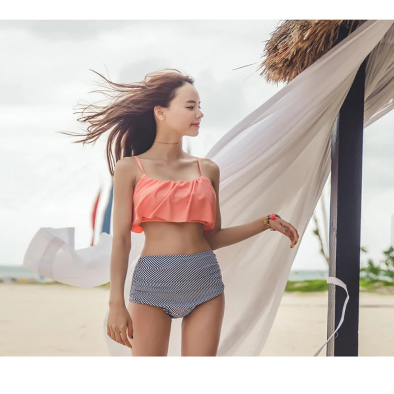 Новинка 2017 года Горячие Стиль с высокой талией купальник качество продавать