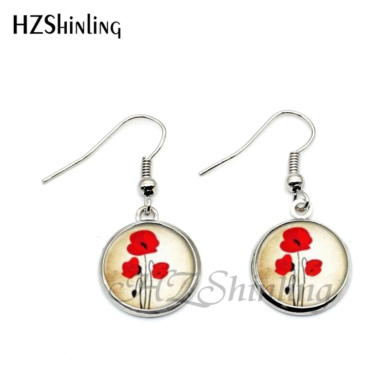Женские серьги подвески в виде красных цветов|red earings jewelry|art vintage jewelryearrings dangle |