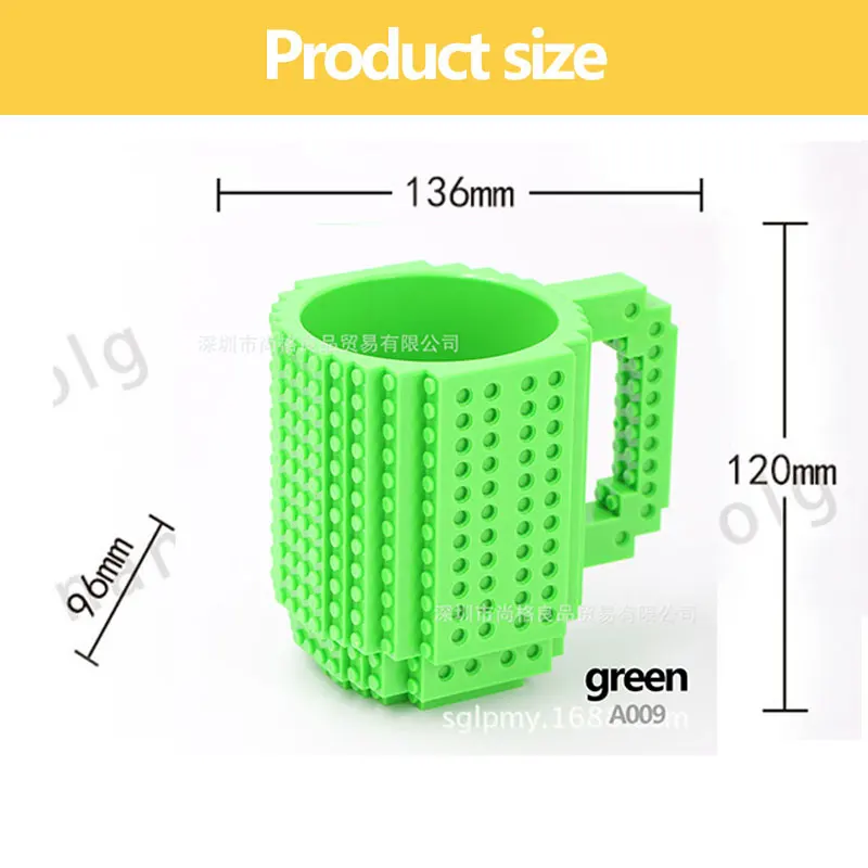 LEGO кирпичи чашка творческая личность сборка DIY кофейная Марка с водой