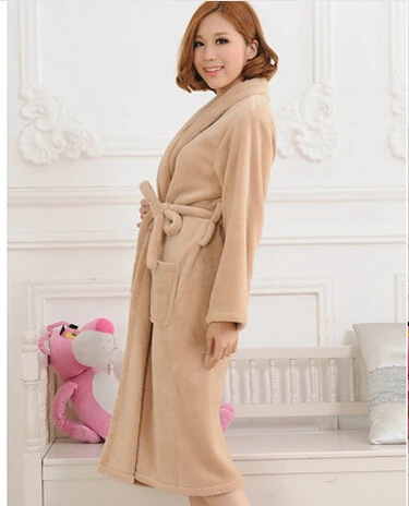 Новинка 2020 г. Модный зимний женский халат фланелевые длинные платья зимние