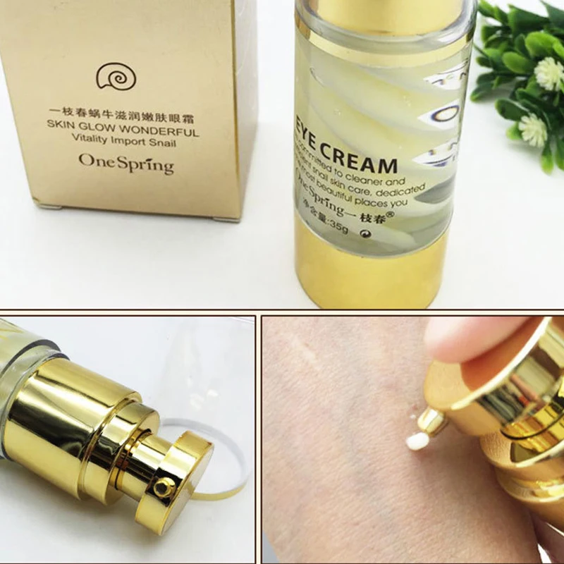 35 г OneSpring крем для глаз с экстрактом Золотой улитки удаления мешков темными