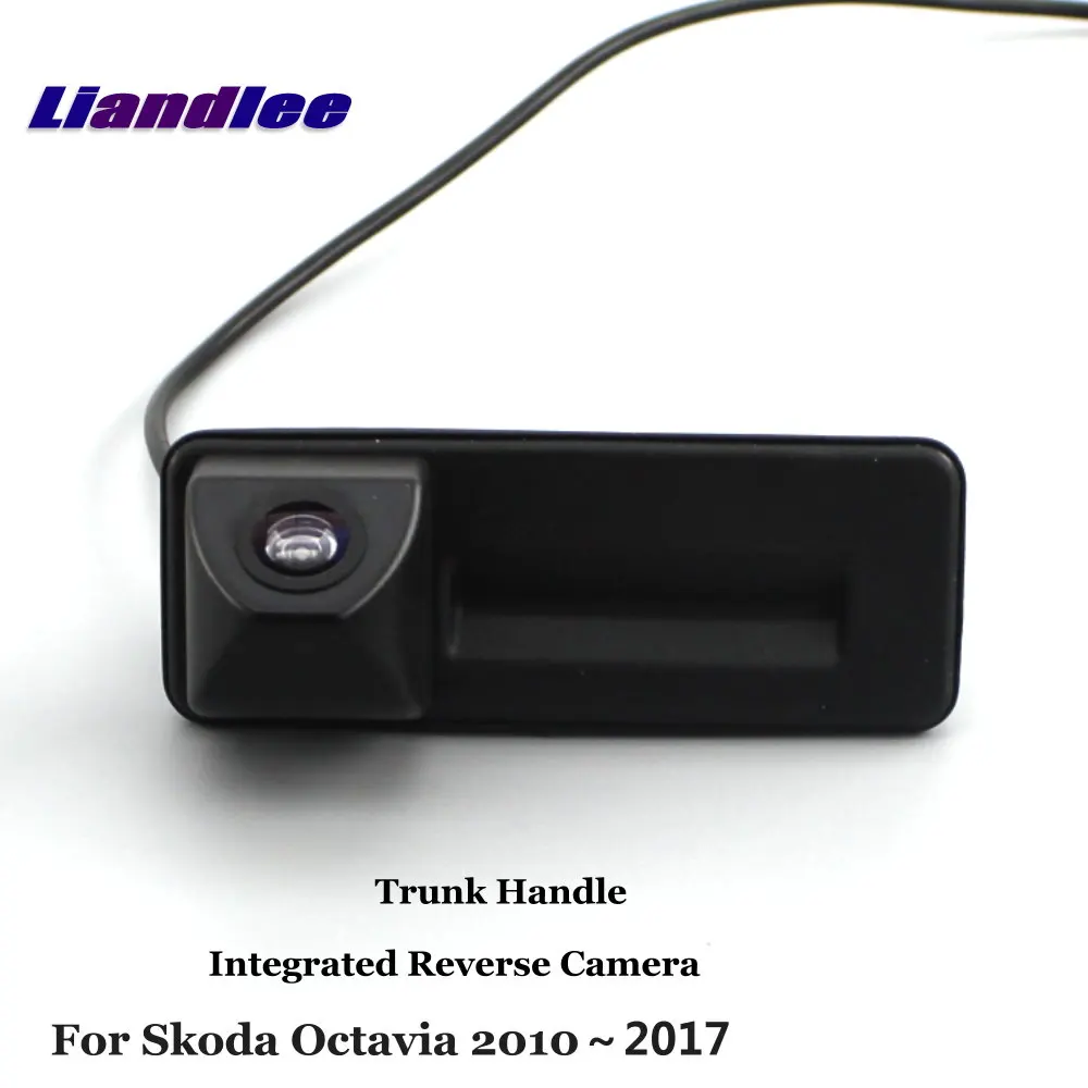 For Skoda Octavia 2010-2017 Car Trunk Handle Camera Rear View Accessories Parking Back Integrated CCD Dash Cam