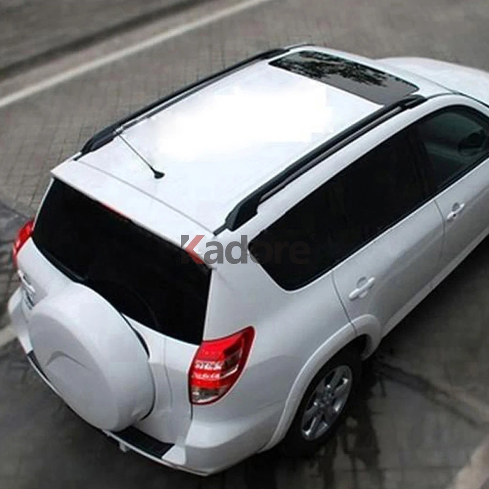 Для Toyota RAV4 RAV 4 2006 2007 2008 2009 2010 Алюминиевый сплав Черный багажник на крышу с винтами на крышу Багажники багаж держатель багажа
