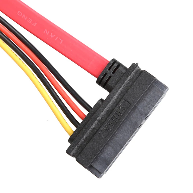 1 шт. 45 см 22Pin SATA кабель штекер гнездо 7 + 15 контактный серийный ATA Power