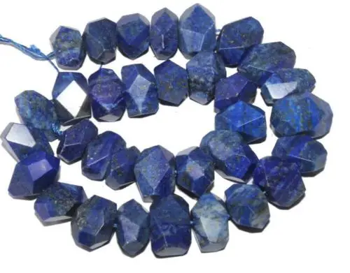 Freesize Естественный Голубой Лазурит Freeform Грановитая Loose Бисера 16 шт. оптовая