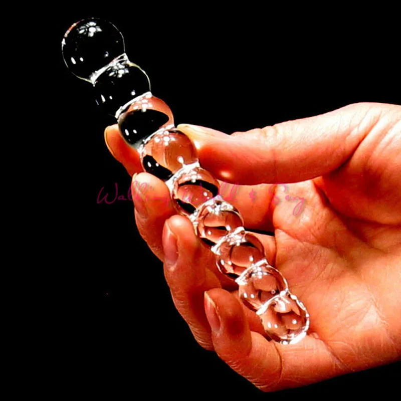 Маленькие стеклянные анальные бусины анальная пробка с 9 бусинами искусственная