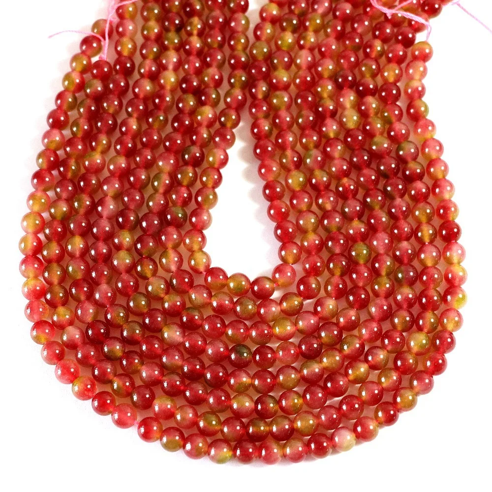 Free Shipping Natural Stone Tourmaline 4/6/8/10/12mm Round Loose Beads DIY Necklace/Bracelet Jewelry Making Lady Gift B32 | Украшения и