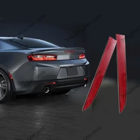 red rear bumper reflective warning plate 2pcsset fit for 2016 2017 2018 chevrolet camaro