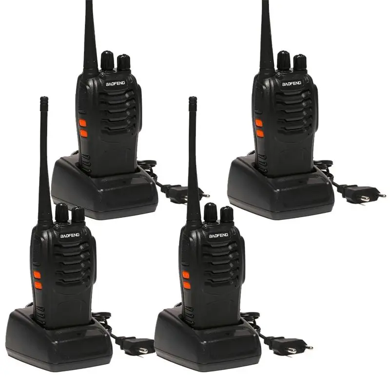 4 шт. Baofeng BF 888S рация 5 Вт ручной bf 888s UHF 400 470 МГц 16CH двухсторонний портативный