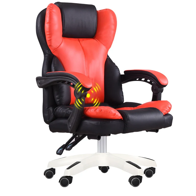red no footrest Компьютерный стул домашний стул офисный стул может лежать с подставкой для ног эргономичное сиденье стул босс - Цвет: red no footrest