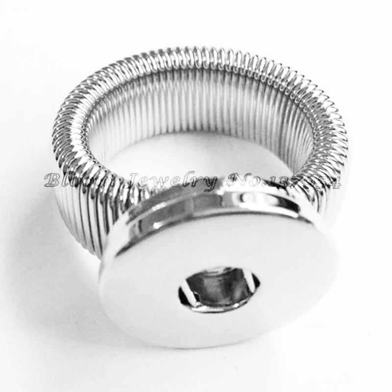 NF30 стрейчевое эластичное кольцо кнопки Сделай Сам Ring (подходит для 18 мм SNAP)|ring diy|diy