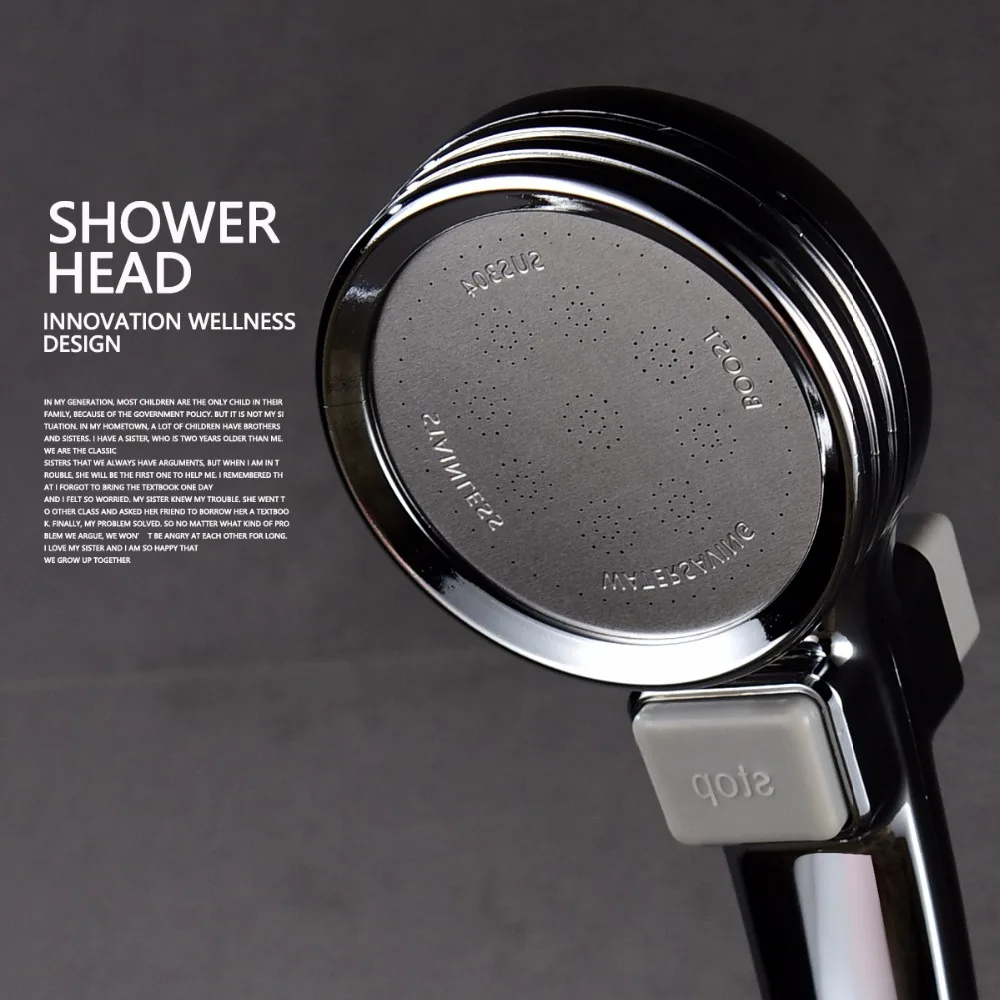 Free Shipping Withe Handheld Shower Head with On/Off Switch Handle a Shut Off Hand Held head Set | Строительство и ремонт
