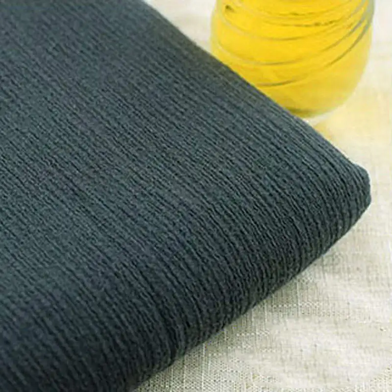 100% хлопок льняная драпированная ткань Органический материал для одежды шарф Diy 1