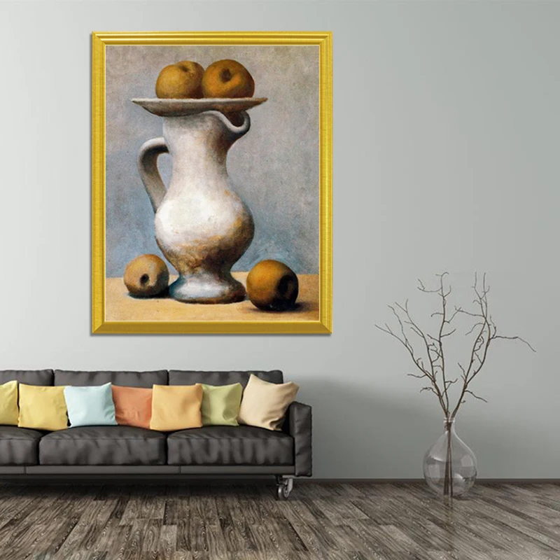 Знаменитый Пикассо картина &quotНатюрморт с кувшин и яблоко&quot DIY Алмазная