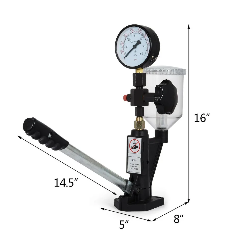 400Bar 6000PSI Тестер давления карбюратора 4000 мл сверхмощный тестер форсунки