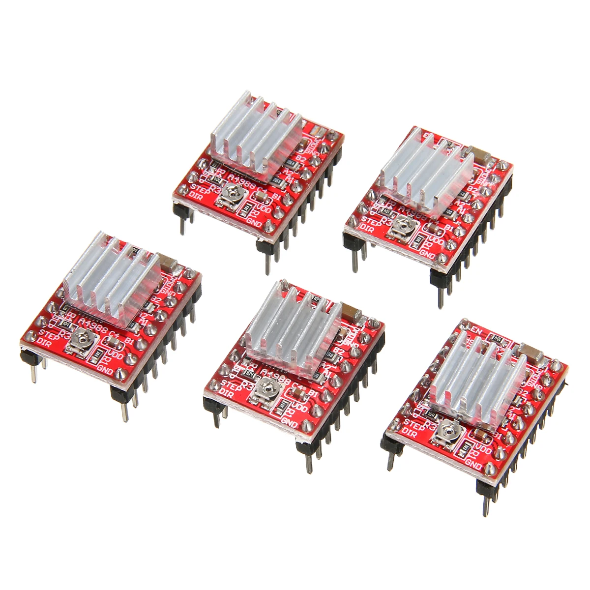 Модуль драйвера шагового двигателя A4988 Мини Драйвер 3D принтер Polulu StepStick RAMPS RepRap 5