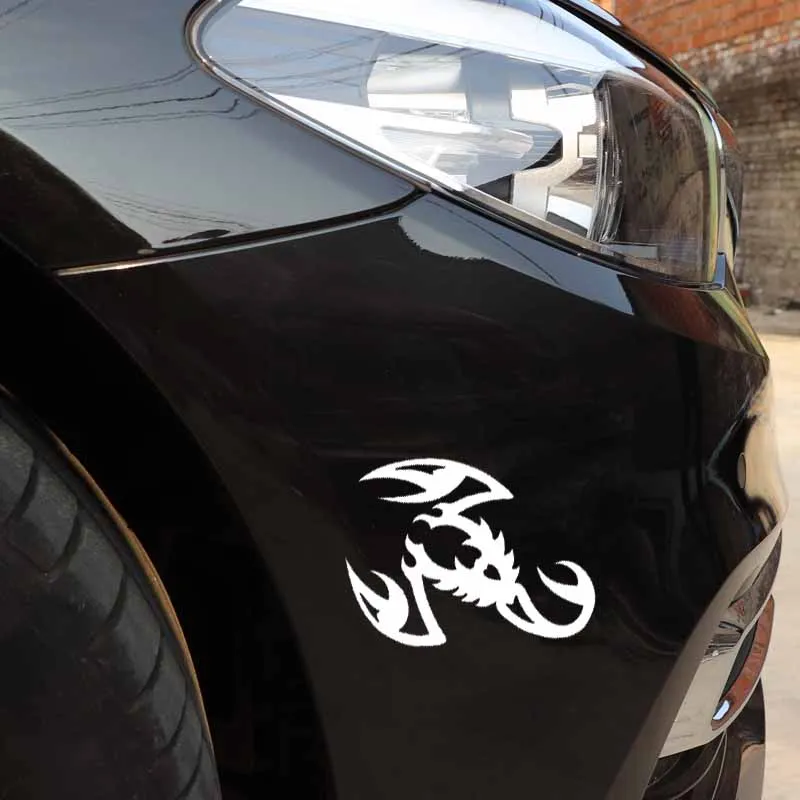 

YJZT 14CM*19.3CM Scorpion Decal Vinyl Car Sticker So Cool Black/Silver C19-0339