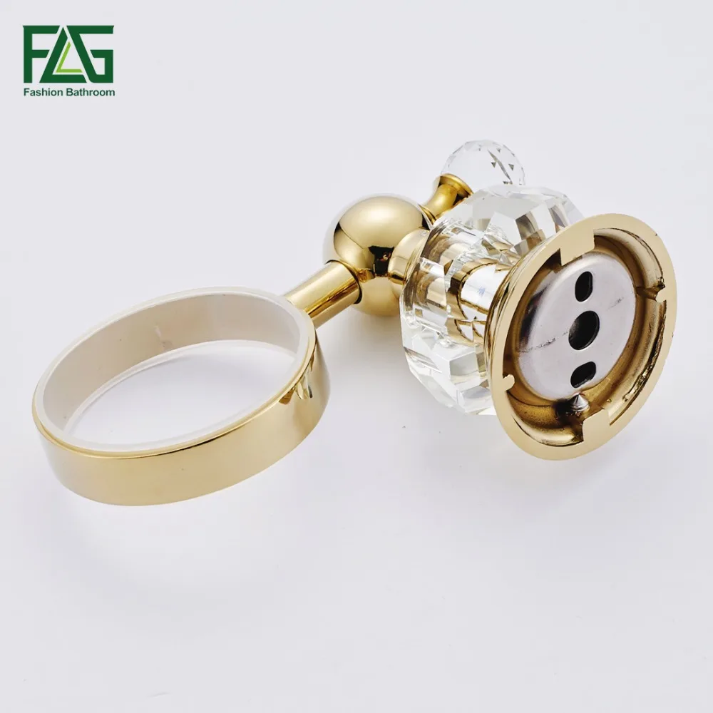 FLG Бесплатная доставка хрустальные и золотистые держатели для чашек стаканов