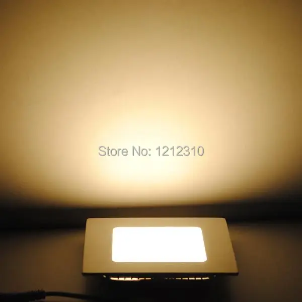 Ультратонкий потолочный Встраиваемый светодиодный светильник 25 Вт/квадратный