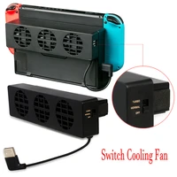 Cooling Fan for Nintendo Switch Original Stand Game Console Dock Cooler with 3-Fan USB Cooling Fan for Nintend