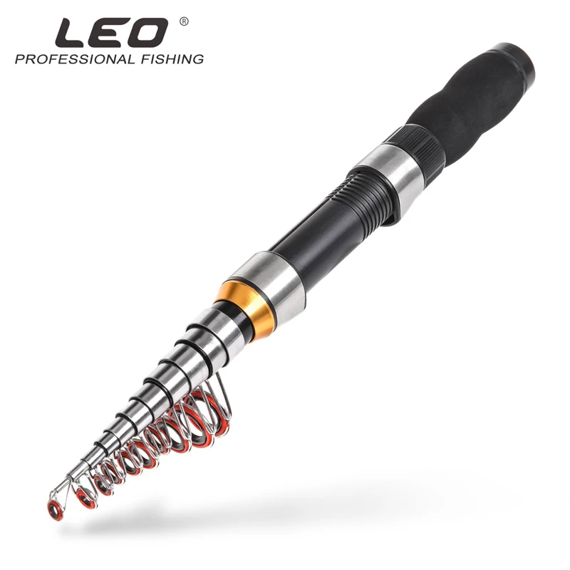 

1.0-2.3m Telescopic Fishing Rod Ultra-Light Portable Lure Fishing Pole/Black ultra short sea otter