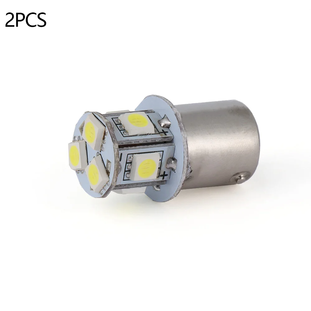 2 шт. 12 В BA15S R5W 1156 5050 8SMD светодиодный Автомобильный задний фонарь поворота лампа