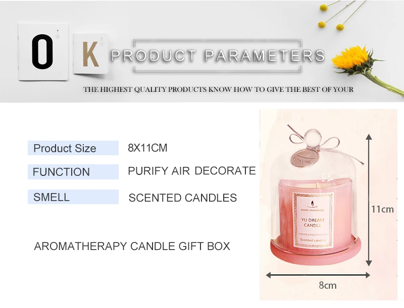 Домашняя романтическая свеча Scentend Свадьба День рождения Рождественский подарок успокаивает нервы девушка друг украшения аксессуары 50x045