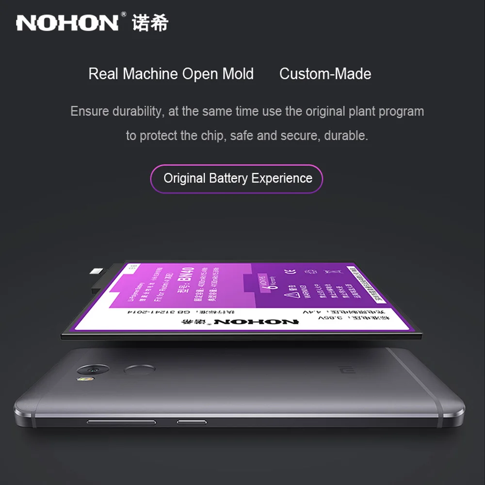 Оригинальный аккумулятор NOHON для Xiaomi Redmi 4 Pro Max 4100 мАч BN40 сменный батареи