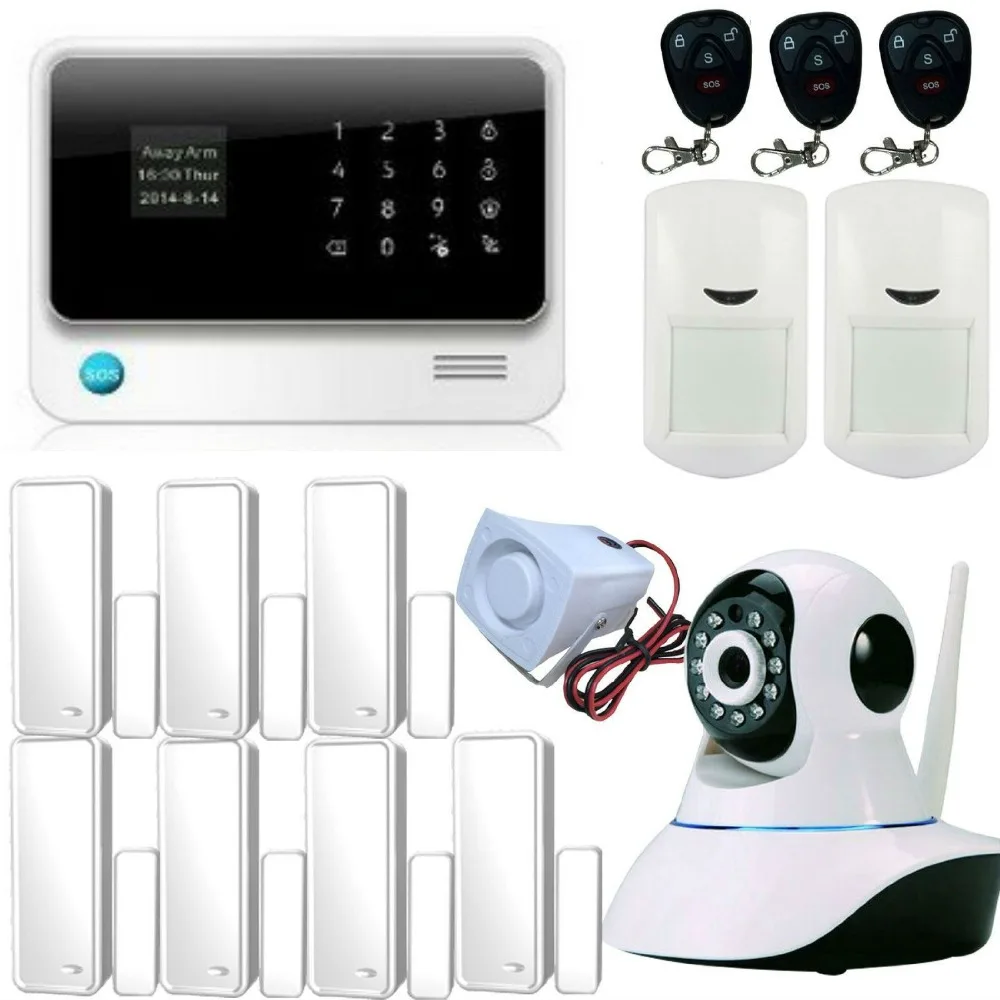 Домашняя система охранной сигнализации Yobang Wi Fi GSM сигнализация функция Wth wifi с ip
