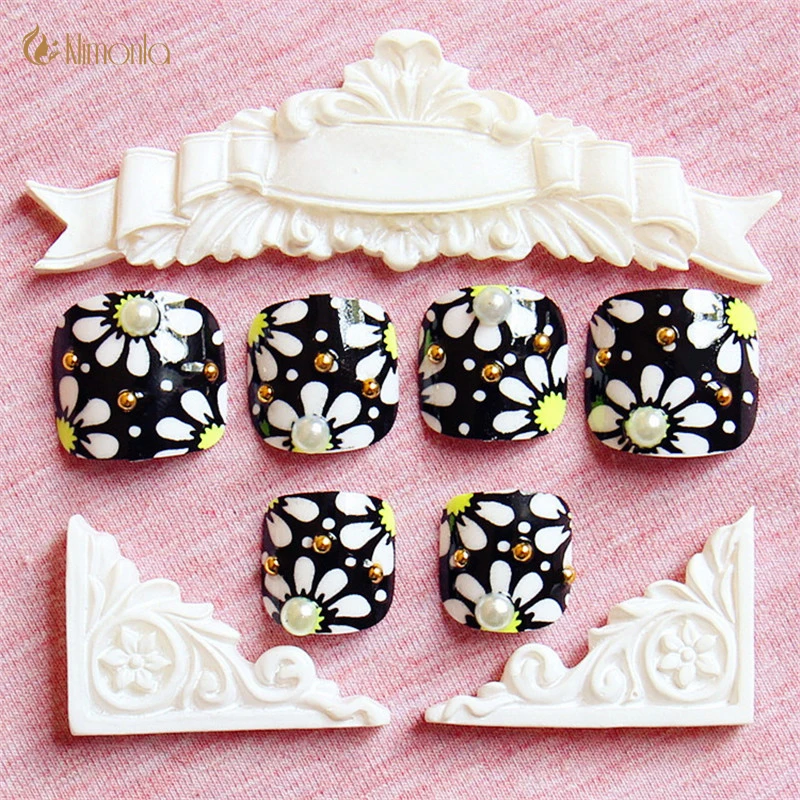 24 шт./компл. искусственные Акриловые ногти в классическом стиле| |