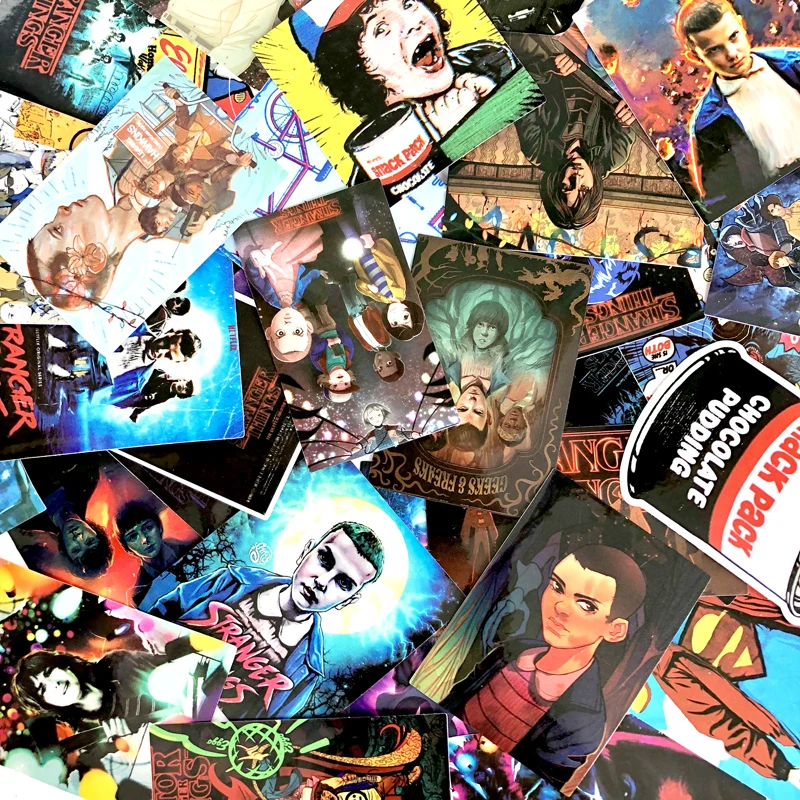 18/36Pcs Stranger Things Sticker American Montauk For Laptop Luggage Car Notebook PVC Waterproof Graffiti Stickers Styling | Игрушки и