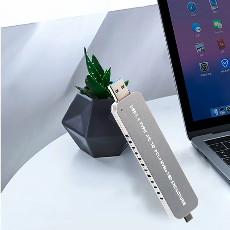 Чехол для жесткого диска NVME SSD чехол USB C и TYPE-A PCI-E M.2 Disk HDD адаптер 2242/2260/2280 |