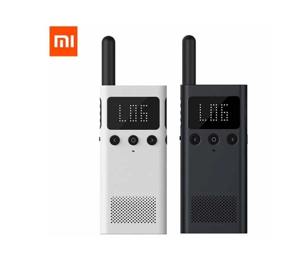Xiaomi Mijia Smart Walkie Talkie 1S с fm-радио динамиком в режиме ожидания смартфон приложение расположение поделиться быстро команда Talk оптовые продажи