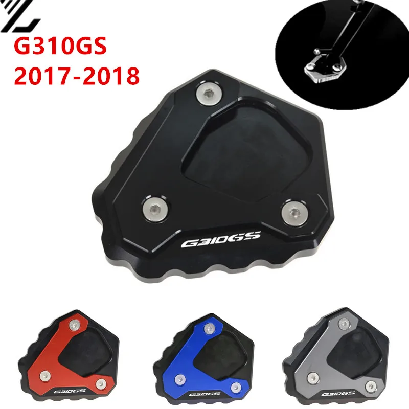 

Motorcycle CNC Aluminum Kickstand Foot Side Stand Extension Pad Support Plate FOR BMW G310GS g310gs g310 2017 2018 2019