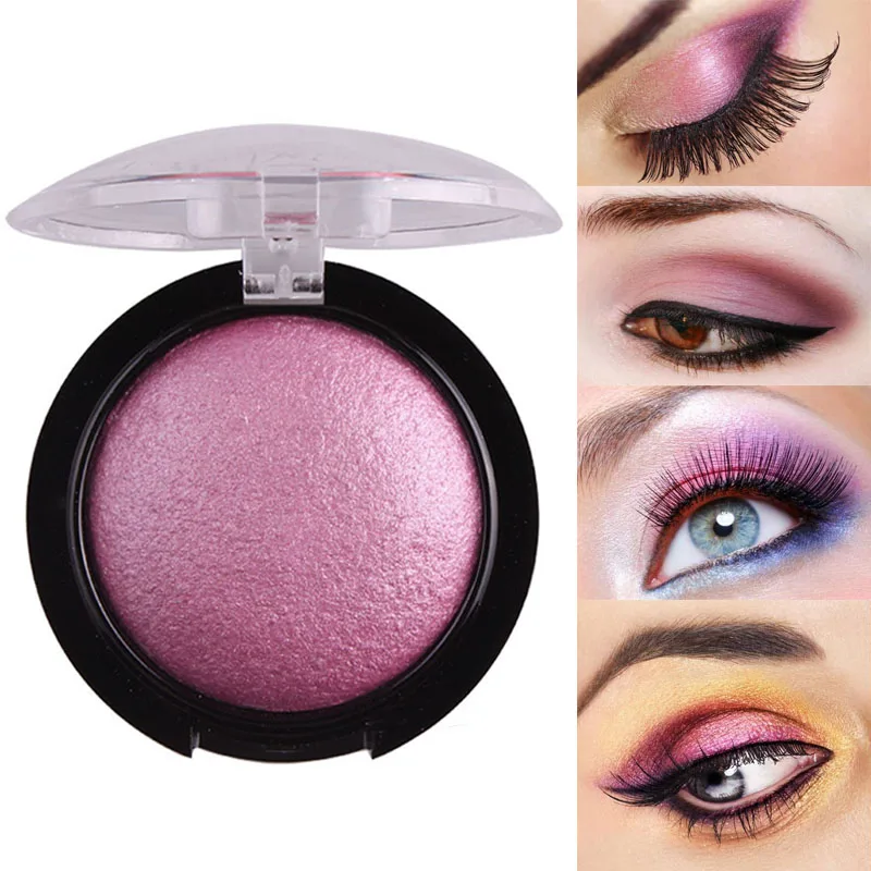 Тени для век MISS ROSE24 цветные однотонные металлические тени водостойкие белые