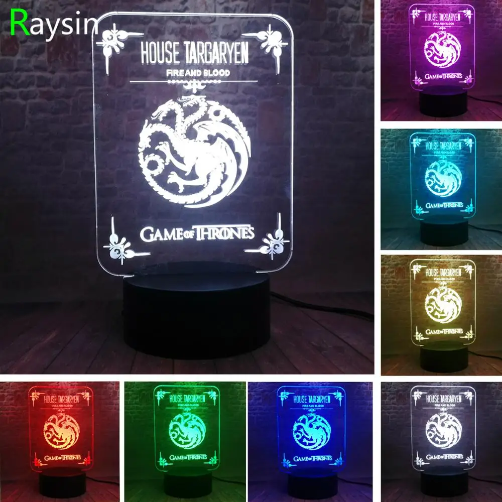 Дом Старк Таргариен логотип дракон тотем Casa Lannister Logotipo Игра престолов Touch 7 Авто