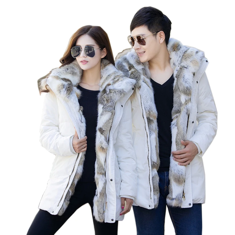 PUNKOOL Duck Down Jacket Men 2016 Winter Casual Thickening Warm Hooded Coat Faux Fur Parka Jackets | Мужская одежда