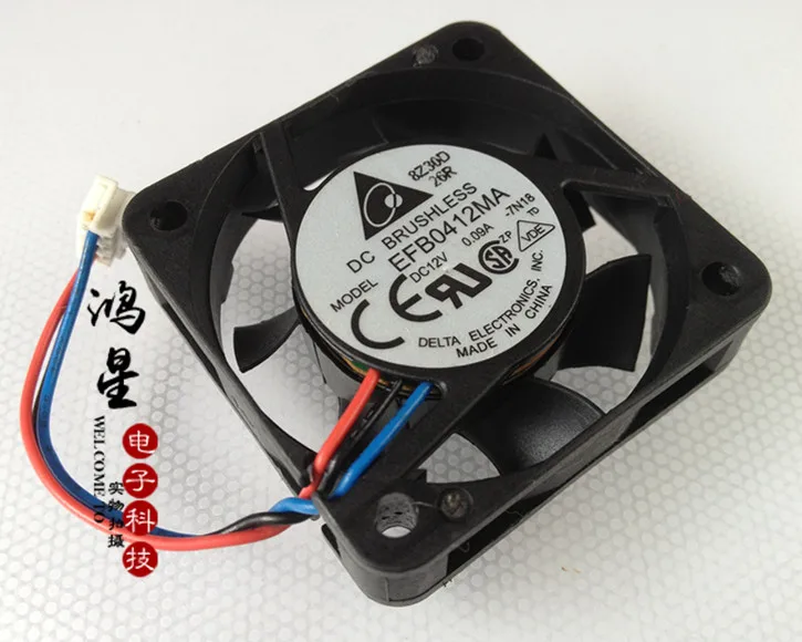 

Новый двухшариковый охлаждающий вентилятор EFB0412MA Delta 4010 12 В 0,09a 4 см