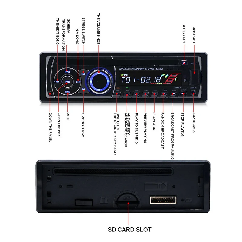 Автомобильная Радио навигационная функция Bluetooth hands free автомобильный DVD CD плеер