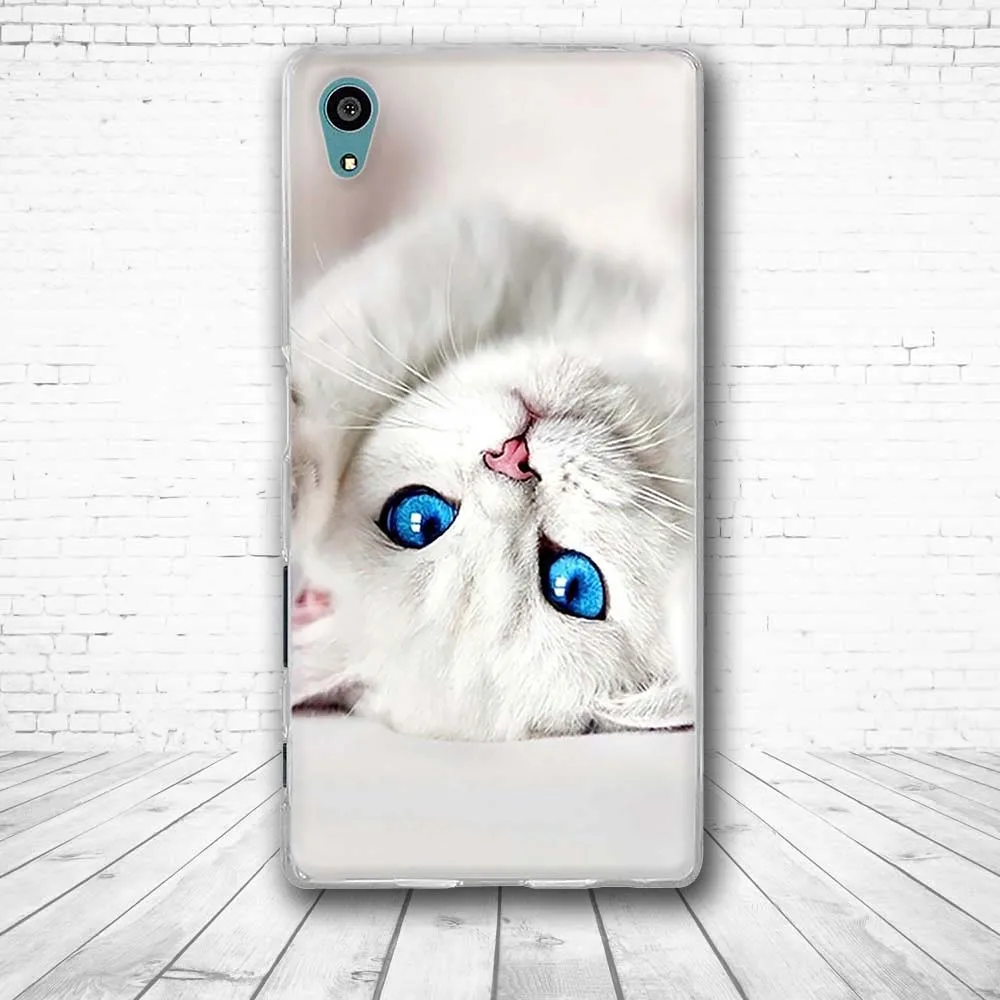 Чехол для Sony Xperia Z5 силиконовая задняя крышка из ТПУ милый чехол с 3D рисунком сумок