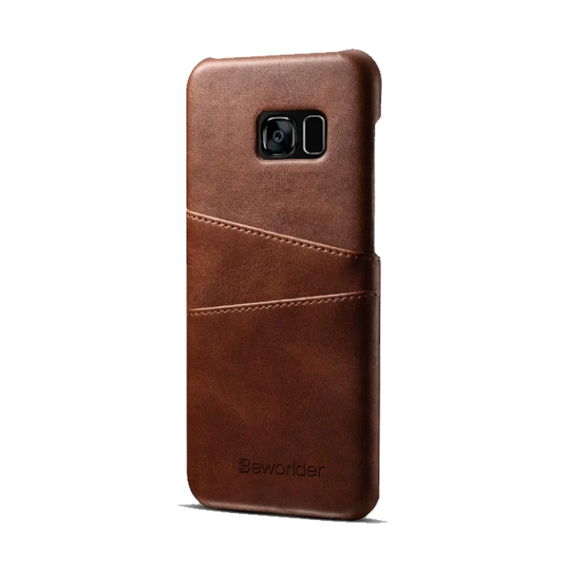 Кожаный чехол Beworlder для Samsung Galaxy S7 Edge задняя крышка винтажные сумки телефона слот
