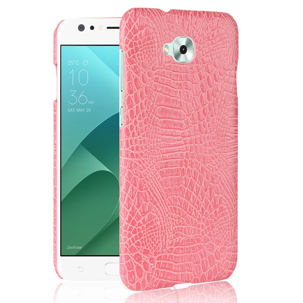 ZD553KL Luxury Crocodile Leather Case for ASUS ZenFone 4 Selfie Cover Skin Pattern Shockproof Hard Shell Phone Cases Fundas Bag |